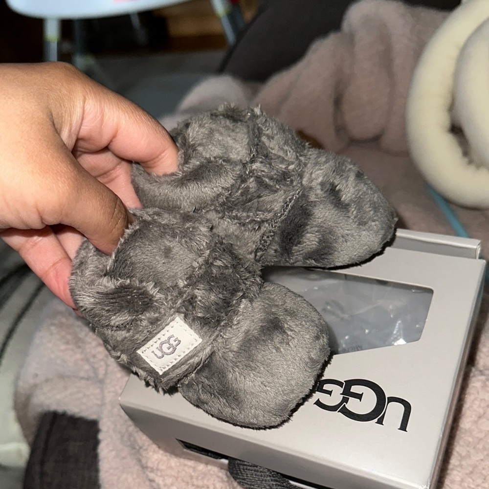UGG Gray Baby Booties